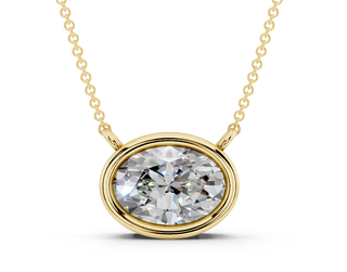 Alanna Oval Solitaire Pendant 2 Carat Total Wt.