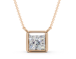 Alanna Princess Solitaire Pendant 2 Carat Total Wt.