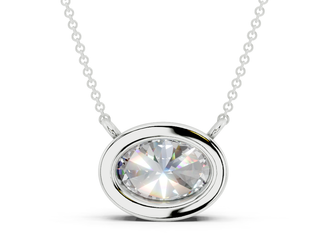 Alanna Oval Solitaire Pendant 2 Carat Total Wt.