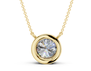 Alanna Round Solitaire Pendant 2 Carat Total Wt.