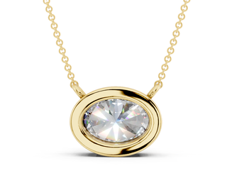 Alanna Oval Solitaire Pendant 2 Carat Total Wt.