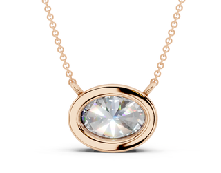 Alanna Oval Solitaire Pendant 2 Carat Total Wt.