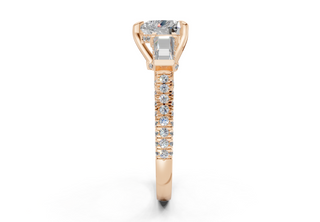 Narelle Three Stone 2mm Enagaement Ring