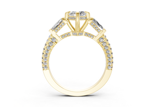 Narelle Three Stone 2mm Enagaement Ring