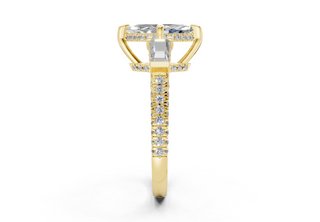 Narelle Three Stone 2mm Enagaement Ring