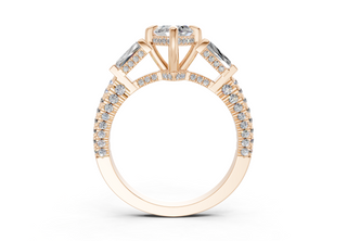 Narelle Three Stone 2mm Enagaement Ring