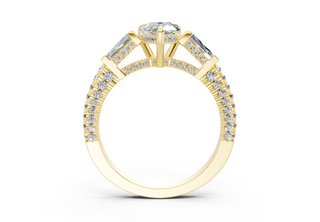 Narelle Three Stone 2mm Enagaement Ring