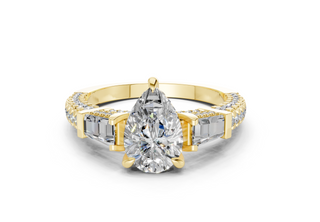 Narelle Three Stone 2mm Enagaement Ring