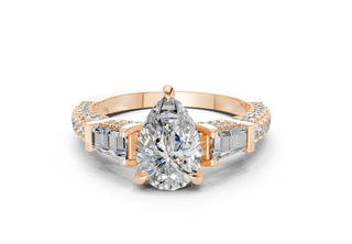 Narelle Three Stone 2mm Enagaement Ring