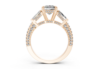 Narelle Three Stone 2mm Enagaement Ring