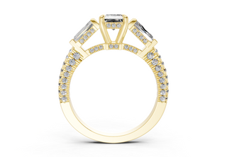 Narelle Three Stone 2mm Enagaement Ring