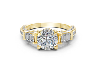 Narelle Three Stone 2mm Enagaement Ring