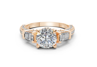 Narelle Three Stone 2mm Enagaement Ring