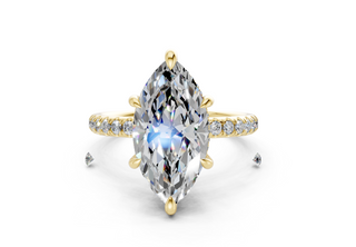 Orithia Solitaire 2.3mm Enagaement Ring
