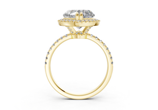 Aloria Pave 1.8mm Enagaement Ring