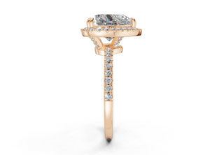 Aloria Pave 1.8mm Enagaement Ring