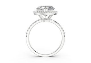 Aloria Pave 1.8mm Enagaement Ring