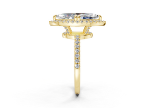 Aloria Pave 1.8mm Enagaement Ring