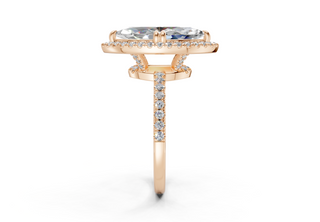 Aloria Pave 1.8mm Enagaement Ring