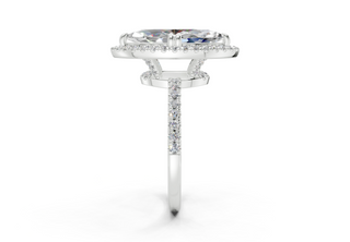 Aloria Pave 1.8mm Enagaement Ring