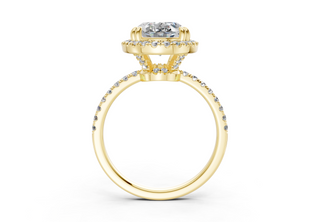 Aloria Pave 1.8mm Enagaement Ring