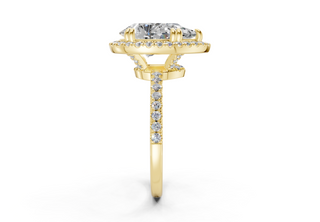 Aloria Pave 1.8mm Enagaement Ring