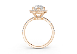 Aloria Pave 1.8mm Enagaement Ring