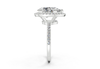 Aloria Pave 1.8mm Enagaement Ring