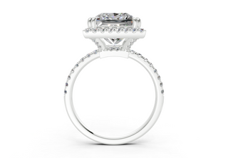Aloria Pave 1.8mm Enagaement Ring