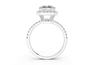Aloria Pave 1.8mm Enagaement Ring