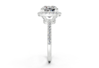 Aloria Pave 1.8mm Enagaement Ring
