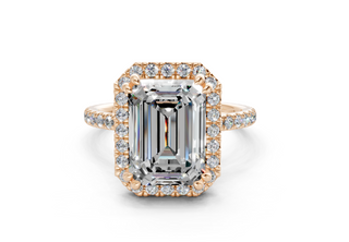 Rose Pave 1.8mm Enagaement Ring