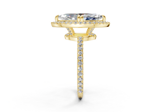 Rose Pave 1.8mm Enagaement Ring