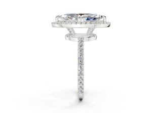 Rose Pave 1.8mm Enagaement Ring