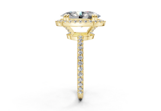 Rose Pave 1.8mm Enagaement Ring