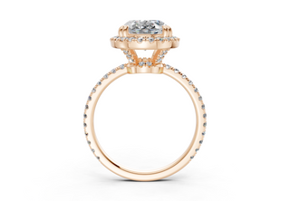 Rose Pave 1.8mm Enagaement Ring