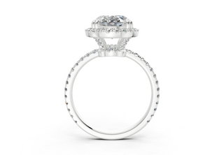 Rose Pave 1.8mm Enagaement Ring