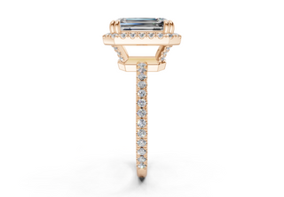 Rose Pave 1.8mm Enagaement Ring