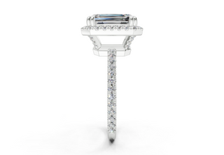 Rose Pave 1.8mm Enagaement Ring