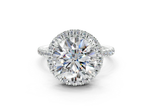 Rose Pave 1.8mm Enagaement Ring