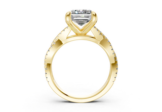 Zanira Pave 2.3mm Enagaement Ring