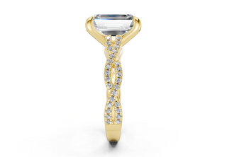 Zanira Pave 2.3mm Enagaement Ring