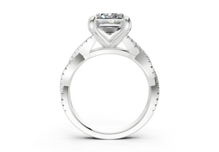 Zanira Pave 2.3mm Enagaement Ring
