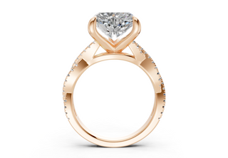 Zanira Pave 2.3mm Enagaement Ring