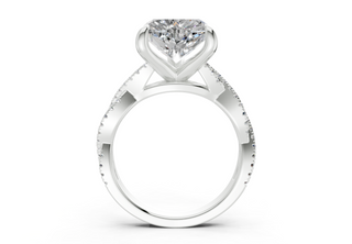 Zanira Pave 2.3mm Enagaement Ring