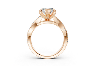 Zanira Pave 2.3mm Enagaement Ring