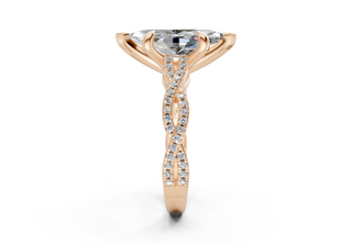 Zanira Pave 2.3mm Enagaement Ring