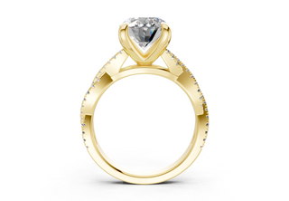 Zanira Pave 2.3mm Enagaement Ring