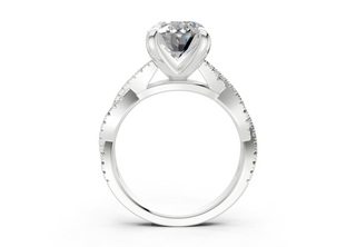 Zanira Pave 2.3mm Enagaement Ring
