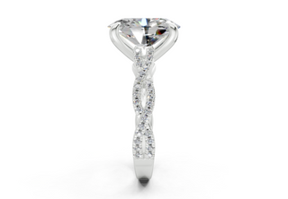 Zanira Pave 2.3mm Enagaement Ring
